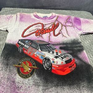 Vintage Darrell Waltrip Rolling Thunder Shirt L Winston Cup Nascar Single  NOS